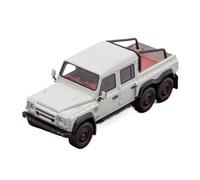 YRXIAO Resina 1:43 Per Land Rover Defender 6 * 6 Pickup Flying Huntsman Pickup Truck Modello In Scala Bianco