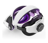 YRXVW Accessori per la testa compatibili con Meta/Oculus Quest 3, maggiore comfort e riduzione dello stress facciale regolabile, cinturino Elite di ricambio per cuffie Quest 3 (nero) (bianco)