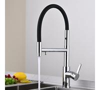 YRYRHX Rubinetto da Cucina a 3 Vie Miscelatore da Cucina con doccetta Estraibile Miscelatore da Cucina a Tre Vie Miscelatore da Cucina a Doppia modalità Maniglia Singola Doppia Uscita, Cromato