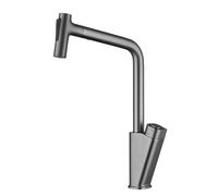 YRYRHX Rubinetto da Cucina con Tubo Estraibile Rubinetto per lavello da Cucina Grigio Doccetta - Rubinetto Girevole a 360° con Bocca di erogazione Rubinetto a Leva Singola Household faucets