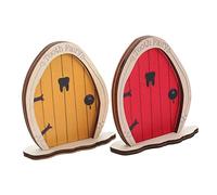 YRYRYW 2 Porte delle Fate in Miniatura in Legno per la Decorazione del Giardino. Piccole Porte per Ornamenti per Alberi per Scene di Fiabe all'aperto e al Coperto Household faucets