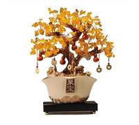 YRYRYW Albero di Albero di citrino - Ornamenti di Cornucopia della Fortuna per l'arredamento Fortunato di casa e Ufficio, Albero di Pietre preziose Chakra per la guarigione e l'attrazione
