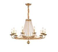 YRYRYW American Country Candle Crystal Lamp, per Lo Studio della Camera da Letto in Camera da Pranzo del Soggiorno, Illuminazione Pastorale Creativa retrò, lampadario del Soggiorno, e14 lampadario