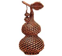 YRYRYW Artigianato d'Arte Ornamenti per Statue da Tavolo Artigianato Tessuto a Mano Zucca di Vimini Decorazioni Decorative da Tavolo Portico Soggiorno Camera da Letto Decorazioni da bancone per la