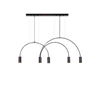 YRYRYW Barra da Tavolo da Pranzo del Ristorante, Lampada di Ferro Minimalista di Designer Nordico, Lampada in Ferro concisa Arte Creativa-Black. 5T Household faucets