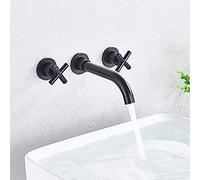 YRYRYW Basin Faucet Dual Handle Rotate Spout Bathroom Vessel Sink Mixers Hot Cold Water Tap-Rose Gold,Black Household faucets