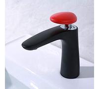 YRYRYW Bathroom Water Tap Black Painted Brass Basin Cold And Hot Faucet Stone Handle Deck Mounted Mixer Household faucets