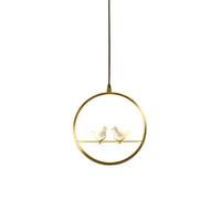 YRYRYW Bird Chandelier,Ceramic Bird Adjustable During Light,LED Brass Hanging Light,Creative Ceiling Light for Living Room Restaurant-Copper Tricolor Light 30 * 32cm Household faucets