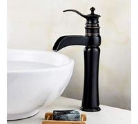 YRYRYW Black Waterfall Single Handle Bathroom Basin Faucets,Cold Hot Mixer Basin Sink - Tap Sink Tap (Color:A) Fengong (Color : A),A Household faucets