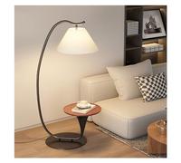 YRYRYW Brown Wood Floor Table Lamp with LED, 3-Color Temperature, Dimmer Switch, for Bedroom/Living Room Household faucets