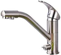 YRYRYW Brushed Nickel Kitchen Sink Faucet 360 Degree Rotation Deck Mounted Mixer Tap with Water Purification Drinking Taps for Kitchen Household faucets