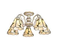 YRYRYW Caldo lampadario Artistico Creativo, lampadario Pastorale di Campagna, Sala da Pranzo Camera da Letto del Soggiorno, E27 European Pastoral Mediterranean Lampada del soffitto mediterraneo. 5