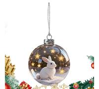 YRYRYW Christmas Tree Balls Ornaments - 3D Animal Seasonal Decorn - Hangable Christmas Ornament | for Living Room Bedroom Office Wall Mantel Front Door Garden Wreath Staircase Home Decorators
