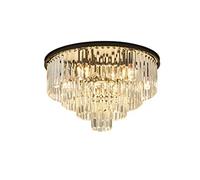 YRYRYW Durante la Luce con goccioline di, Lampadina a soffitto di Montaggio per la Camera da Letto del corridoio Camera da Letto, lampadario a, la Finitura cromata-Nera. 60 * 40 cm Household faucets