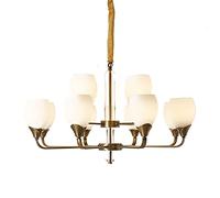 YRYRYW E27 in Stile Europeo lampadario a Rame Completo, Personaggio Creativo in Stile Americano lampadario di, per Soggiorno Sala da Pranzo Camera da Letto con la Camera da Letto 86 * 58cm Household