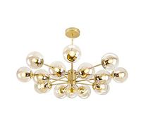 YRYRYW E27 Janeou Magic Beans Chandeliers, lampadario a Globo di Vetro, metà secolo Durante Il Leggero Fessura Vintage Industriale Vintage per Soggiorno per la Camera da Letto, i lampadari di