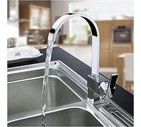 YRYRYW Faucet Brass Chrome Finish Complete Hot And Cold Single Handle Kitchen Sink Faucet Household faucets