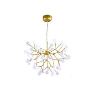 YRYRYW G4 Firefly Chandelier, Metal Chandelier,Dining Room Bedroom Decor Lighting,Sputnik Chandelier,Creative LED Chandelier-Gold White Light 45 Head Household faucets