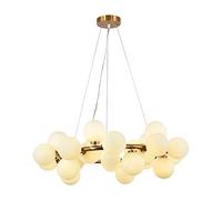 YRYRYW G4 Nordic Bubbles Sputnik lampadario, per Sala da Pranzo Cucina del corridoio, Lampada a soffitto Dorato, lampadario a metà secolo Durante l'illuminazione Oro. 25 Testa Household faucets