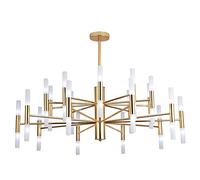 YRYRYW G4 Sputnik lampadario lampadario lampadario Acrilico paralamode a Sospensione a Sospensione Lampada Oro a soffitto Oro Lampada Cucina Sala da Pranzo Soggiorno-Soggiorno-Oro. 100 cm Household