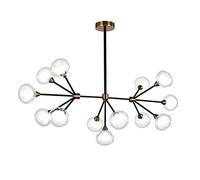 YRYRYW in The Magic Bean Light, Black G9 Mid Century Chandeliers Lampada del soffitto, Durante la Luce per Cucina da Letto da Letto da Soggiorno, 6 luci Sputnik Bronzo-Nero e Oro Bronzo 13 Household
