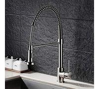 YRYRYW Kitchen Tap Kitchen Faucet Brushed Nickel Faucet Pull out all Around Rotate Swivel 2-Function Water Outlet Mixer Household faucets
