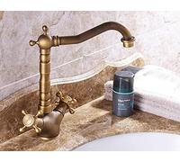 YRYRYW Kitchen Taps Bathroom Basin Faucet Made of Brass Material Double Handle EuropUPC Hot And Cold Water Water Saving Basin Mixer Tap Household faucets