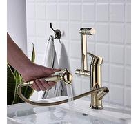 YRYRYW Kitchen Taps Bathroom Faucet Copper Bathroom Basin Hot And Cold Faucet Turning Over Counter Basin Single Hole Basin House Household faucets