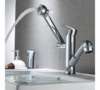 YRYRYW Kitchen Taps Bathroom Faucet Copper Bathroom Basin Hot And Cold Faucet Turning Over Counter Basin Single Hole Basin Sink Home Household faucets