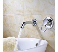 YRYRYW Kitchen Taps Kitchen Tap Faucet Chrome Finish Sink Faucet A Handle Hot And Cold Water Mounted On The Wall Household faucets