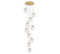 YRYRYW La soffitta Ruota Il lampadario Lungo, Sfere Multi Vetro Durante la Luce delluminatura a soffitto lampadario per Soggiorno Portico Corrido Household faucets