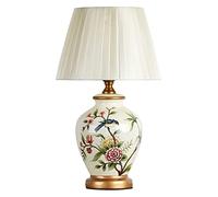 YRYRYW Lamp Ceramic Table Lamp Chinese Flower And Bird Ceramic Table Lamp/Bedroom Bedside Lamp Desk DecoratDesk Night Light for Living Room, Villa Study Room Lighting Lamps Lamp Household faucets