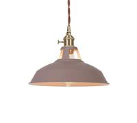 YRYRYW Lamp Color 1-Head Pendant Lamp, American Retro Fixture, Dining Table Metal Lampshade, Height Adjustable E27 Base Ceiling Hanging Lantern, for Kitchen Island, Dining T Lamp Household faucets
