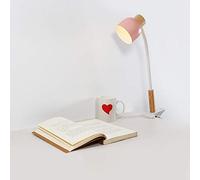 YRYRYW Lampada a LED Lampada a LED, Lampada a Clip in Legno Lampada di Lettura, 360 ° Lampada per Morsetto a Collo di Allevamento Dimmabile 3 luminosità USB Lampada da scrivania a Motore USB