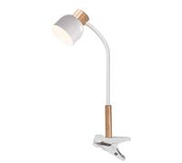 YRYRYW Lampada a LED Lampada a LED, Lampada a Clip in Legno Lampada di Lettura, 360 ° Lampada per Morsetto a Collo di Allevamento Dimmabile 3 luminosità USB Lampada da scrivania a Motore USB
