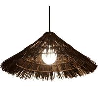 YRYRYW Lampada Boho Natural Rattan Sala da Pranzo a Sospensione Decorazione per la casa Rustica Hand Woven Capone Paglie di Vimini Isola Hanging Lampada retrò Costa lampadario per Soggiorno da Pranzo