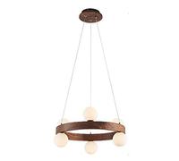 YRYRYW Lampada in Stile Cinese in Noce Nera, Camera da Pranzo Camera da Letto per Ufficio Soggiorno, g4 in Stile Giapponese in Stile Zen in Legno Arte lampadario-Walnut 40 cm Household faucets