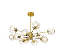 YRYRYW Lampadari di Sputnik, lampadario a Globo di Vetro, lampadari E27 Janeou Magic Beans, metà secolo Durante Il Ferro Vintage Industriale Vintage Leggero per Soggiorno. 12 Testa Household faucets