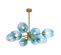 YRYRYW Lampadario del Ramo della metà del secolo, Sfera di Vetro soffiato a Mano Durante l'illuminazione, Luce del soffitto E27, Il lampadario Nordico di Sputnik parapshade 8 Household faucets