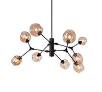 YRYRYW Lampadario della personalità della, Sala da Letto della Sala da Pranzo, lampadario di Lusso di Luce Creativa e 27, Copertura molecolare e Ambra del Fagiolo Magico Creativo postmoderno 130 * 70