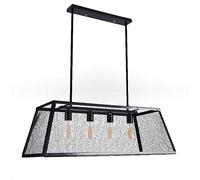 YRYRYW Lampadario in Stile Industriale E27, lampadario Americano retrò in Scatola di Vetro, Balcone del Ristorante nava Household faucets