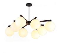 YRYRYW Lampadario in Vetro di Ramo di Fagioli magici molecole Concise, Sala da Pranzo della Sala da Letto del Soggiorno, Sala da Pranzo della Pastorale American Country. 8 Testa Household faucets