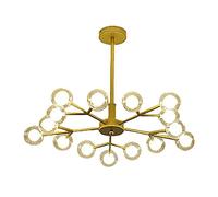 YRYRYW Lampadario ramificato Sputnik, lampadario G4 in Vetro di Arte di Ferro, Luce del soffitto in Metallo in Metallo in Ottone con magiche tonalità molecolari di Vetro per Oro da Cucina. 15 Testa