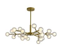 YRYRYW Lampadario ramificato Sputnik, lampadario G4 in Vetro di Arte di Ferro, Luce del soffitto in Metallo in Metallo in Ottone con magiche tonalità molecolari di Vetro per Oro da Cucina. 25 Testa