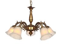 YRYRYW Lampade per Camera da Letto in Camera d'albergo, Lumo della Luce nordica E27 Tutti lampadari di Rame, lampadari della Sala da Pranzo, lampade del Soggiorno postmoderno 5T Household faucets