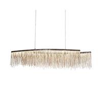 YRYRYW LED Italia Creative Chain Tasel lampadario, Designer Creative Light Luxury Lampadelier, Modello di Barra della Villa Barra Bar a Barre Lampada da Tavolo Aurora sconvolta 150 cm di Lunghezza