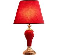 YRYRYW Light Bedside Table Lamp Ceramic E27 Bedside Lamp Nightstand Lamp with Fabric Lampshade Metal Desk Lamp Nightstand Lamp for Bedroom Light Household faucets