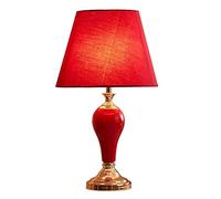 YRYRYW Light Bedside Table Lamp Ceramic Metal Table Lamp American Wedding Table Lamps for Bedroom Living Room Cabinet Bedside Nightstand Lamp Nightstand Lamp for Bedroom Light Household faucets