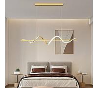 YRYRYW Light Chandeliers, Kitchen Island Pendant Light LED Linear Chandelier Dining Table Lamp Dimmable Height Adjustable Ceiling Hanging Fixture with Remote Control Spiral Light Household faucets