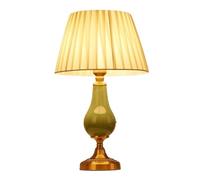 YRYRYW Light Table Lamp Bedside Lamp Nightstand Lamp Ceramic Table Lamp Fabric Lampshade Bedside Lamp Creative Metal Nightstand Lamp Bedroom Living Room Decoration Table Lamps Table Light for Living